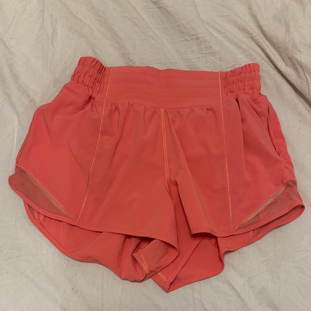 Women's Coral Athletic Shorts